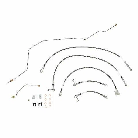 01-02 Dodge Ram 2500 Brake Line & Hose Kit 4WD Ext Cab_Short Bed Disc Brakes Man